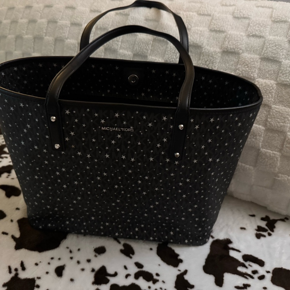 Michael Kors Black Star Tote Bag